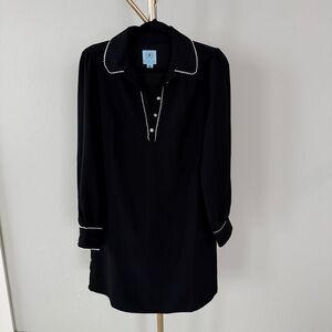 NWT CeCe Black Long Sleeve Mini Dress